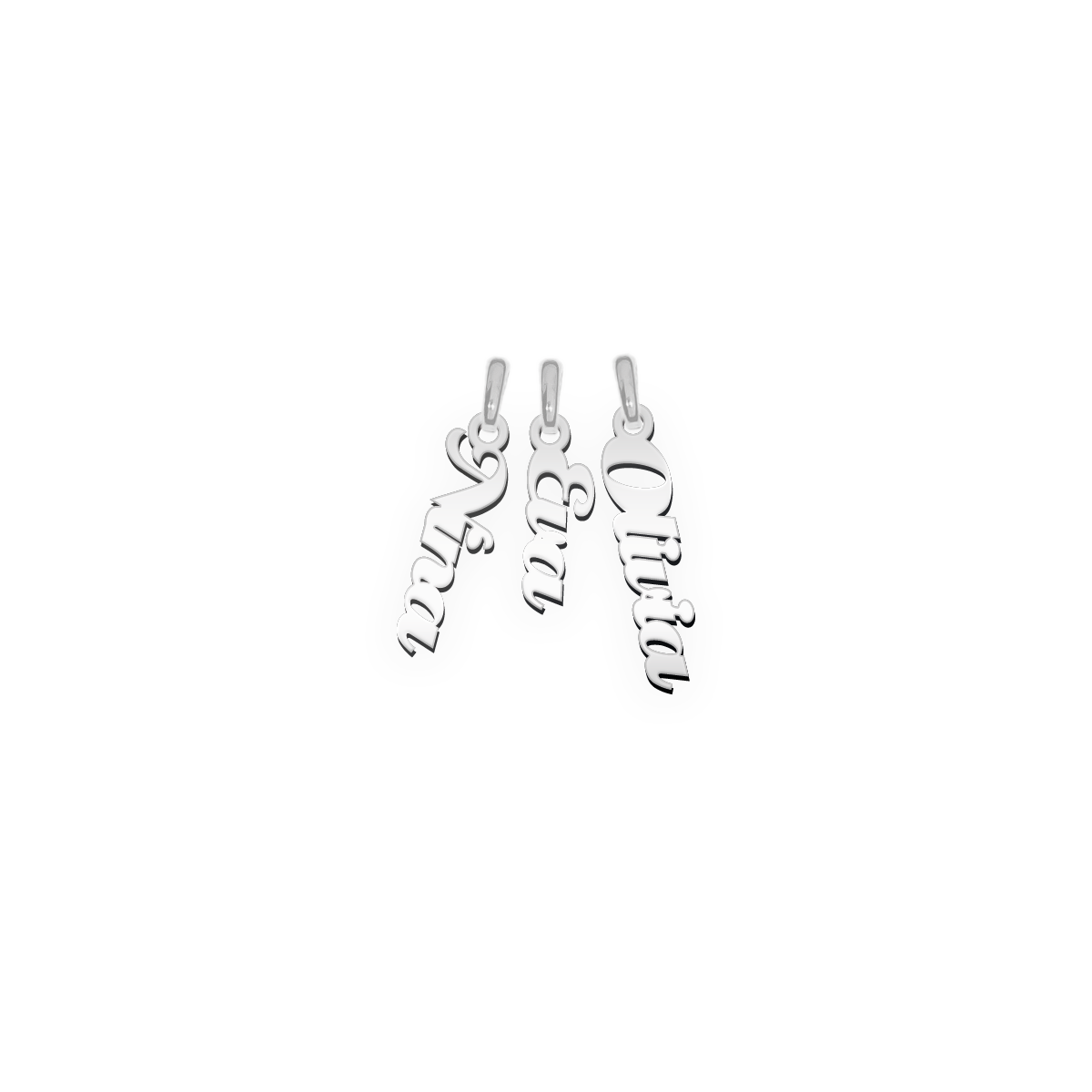 Namenskette Schriftart "Olivia Eva Nina"