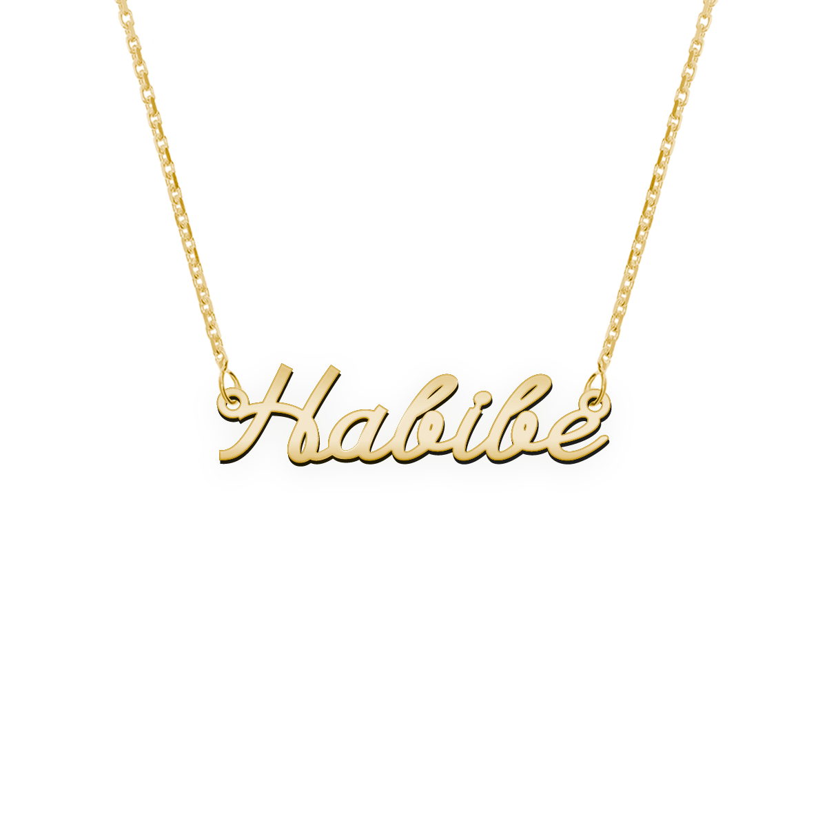 Namenskette Schriftart "Habibe"