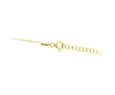 Kette mit Kreis Anhänger vergoldet