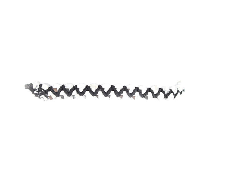 Herrenarmband mit Onyxstein Seilband